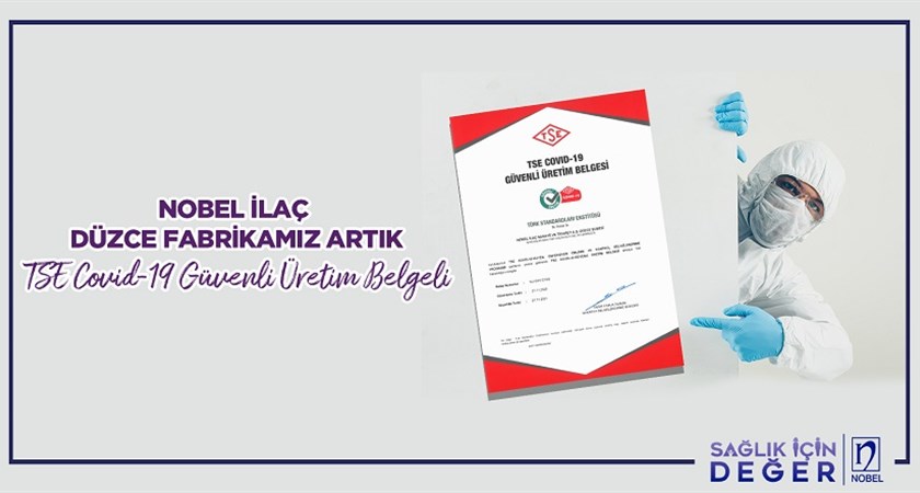 Düzce Fabrikamız TSE Covid-19 Güvenli Üretim Belgesi Aldı