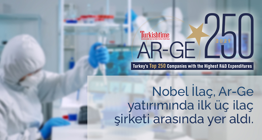 Nobel İlaç Ranks Among the Top Three Pharmaceutical Companies in R&D Investment