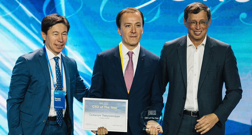 Yönetim Kurulu Başkan Vekilimiz ve Nobel AFF Genel Müdürümüz Selçuk Tanrıverdi’ye Kazakistan’da yılın CEO’su ödülü