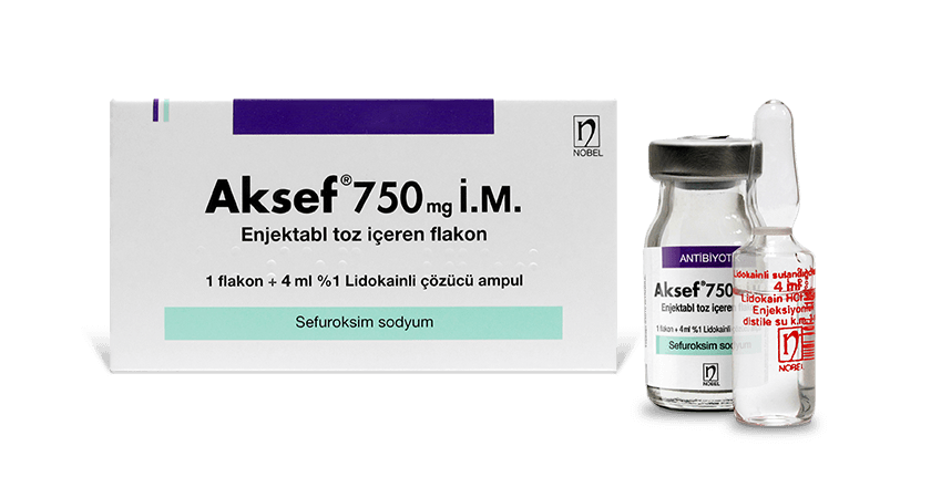 Aksef 750mg IM/IV Injectable vial