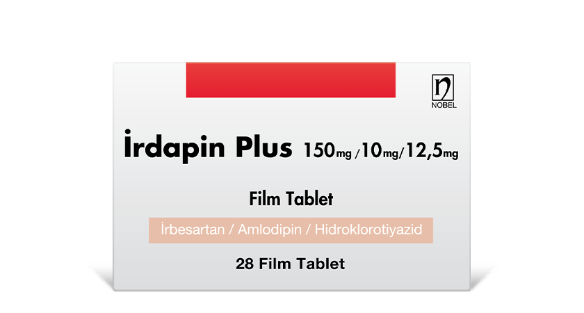 İrdapin Plus 150mg/10mg/12.5mg 28 Film Coated Tablets