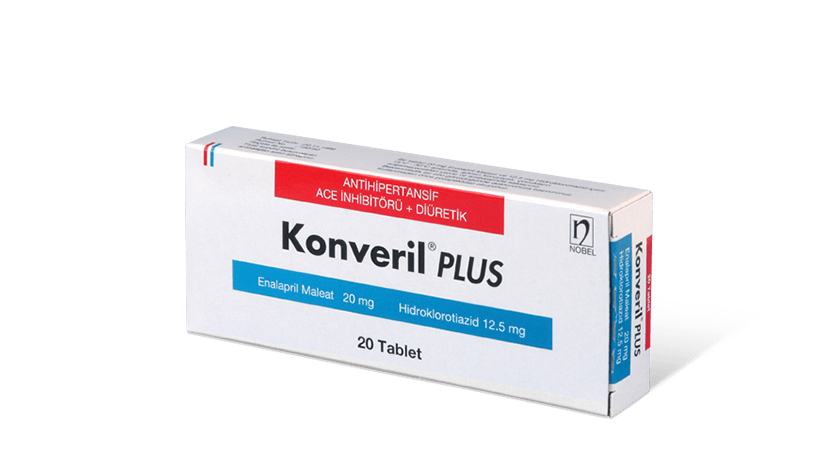 Konveril Plus 20mg/12.5mg 20 Tablets