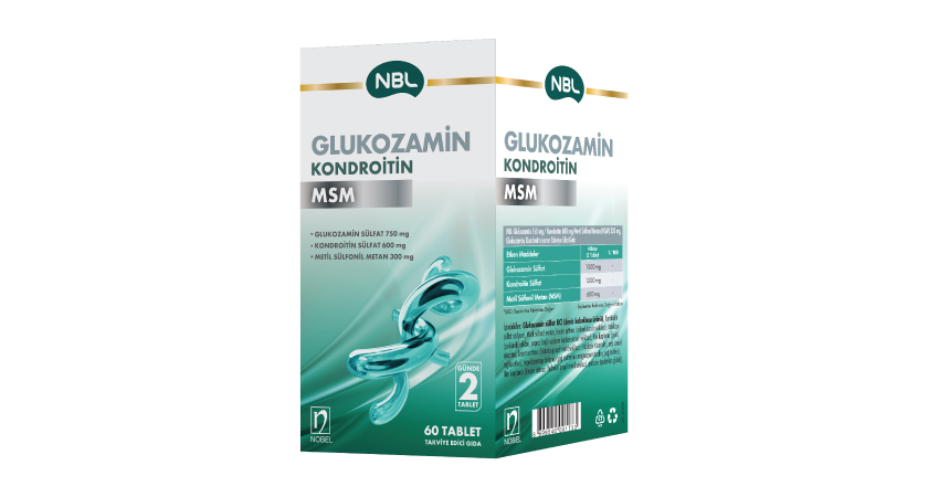 NBL Glukozamin Kondroitin MSM 60 Tablets