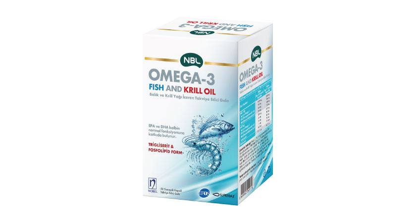 NBL Omega-3 Fish & Krill Oil 50 Yumuşak Kapsül